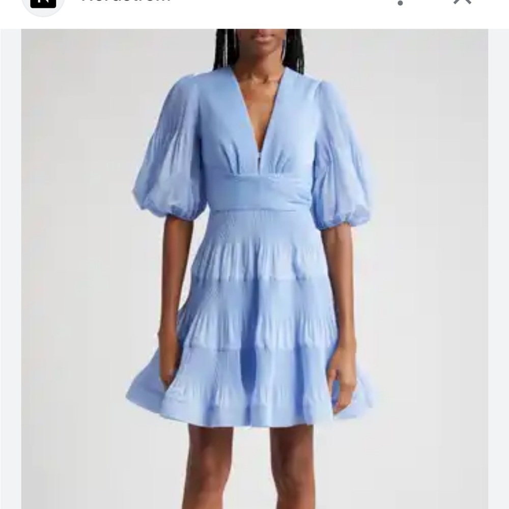 Zimmermann Light Blue Mini Dress